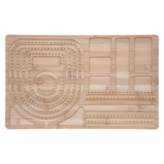 Wood 9-37 cm Bracelet and Necklace Beading Design Board Tray