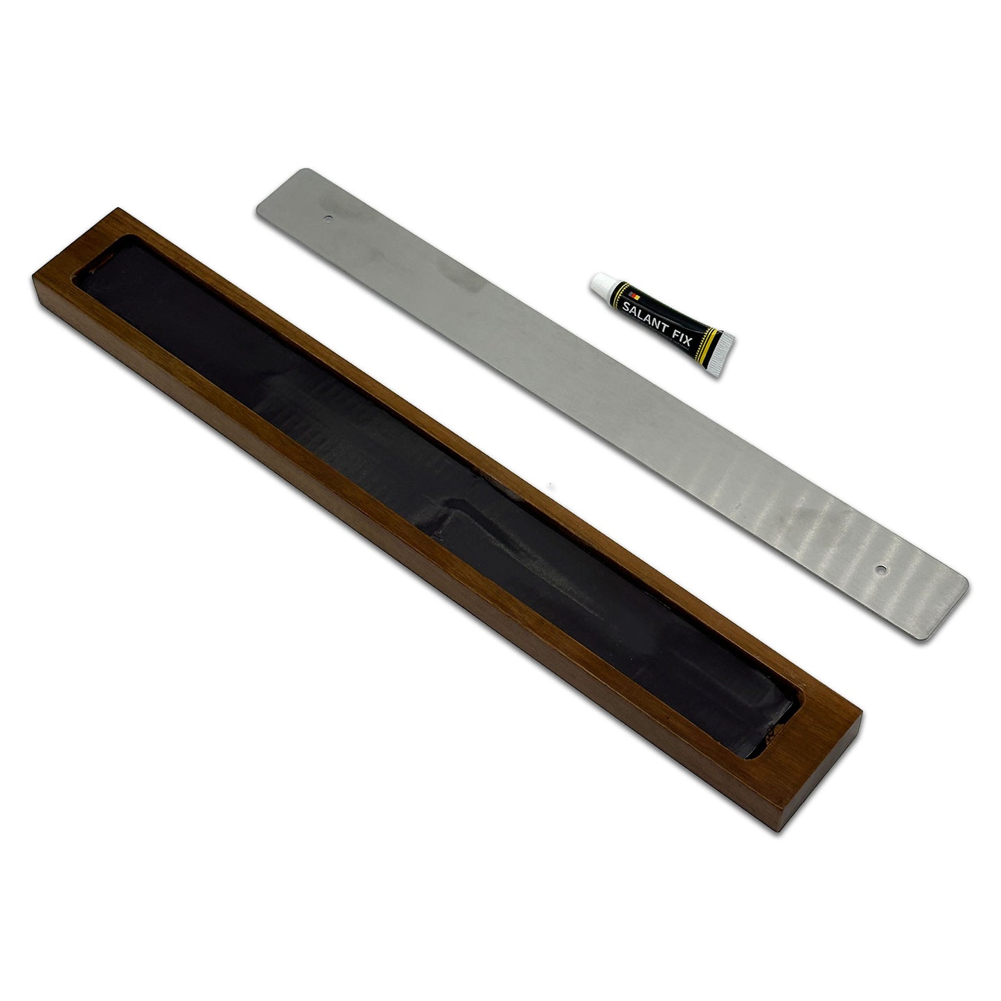Oak Wood Wall-Mounted Magnetic Tool and Knife Block