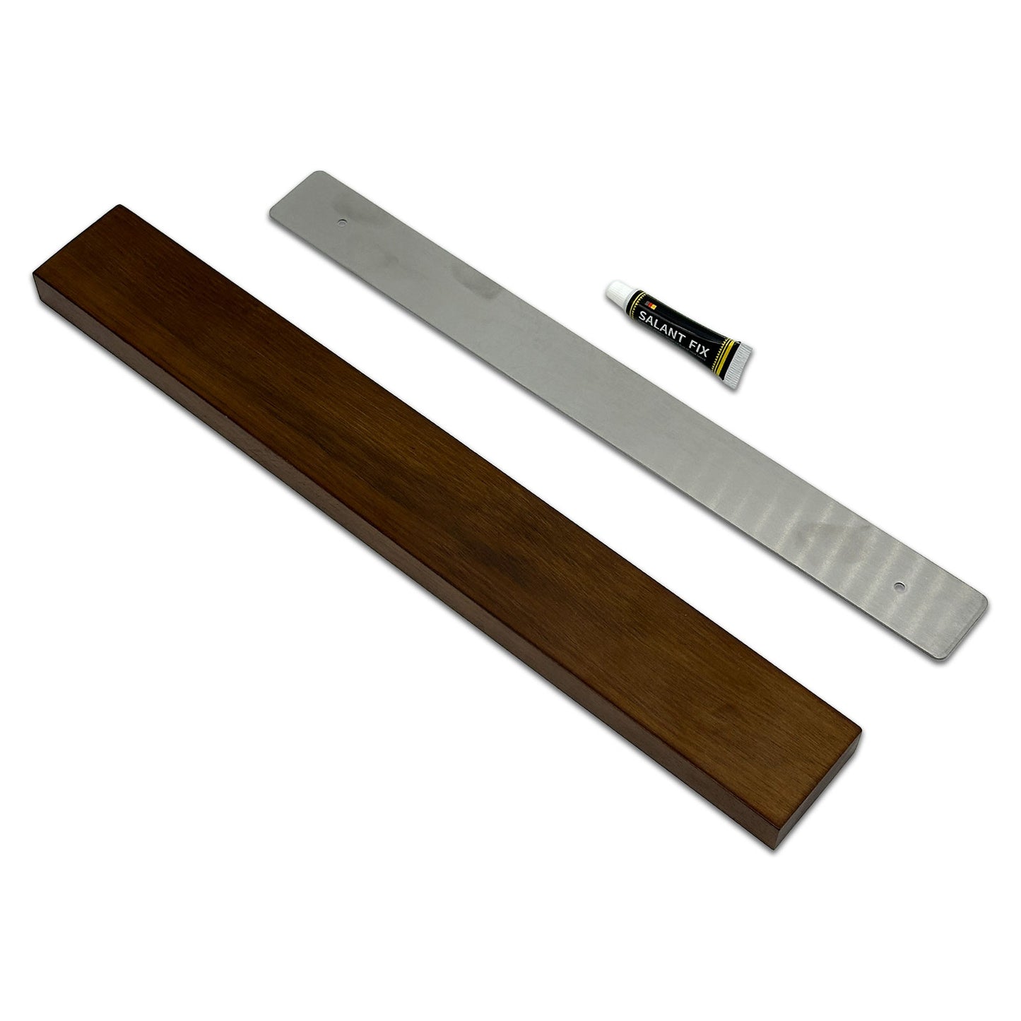 Oak Wood Wall-Mounted Magnetic Tool and Knife Block