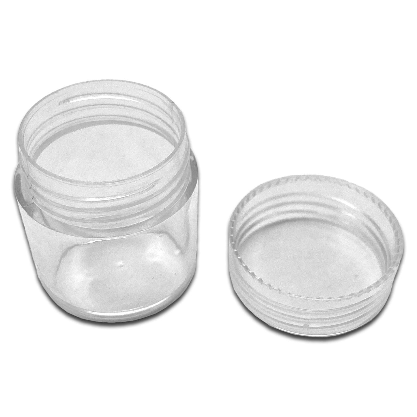 Set of 30 Clear Acrylic Gemstone Stone Jars
