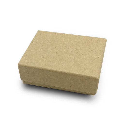 1 7/8" x 1 1/4" x 5/8" Kraft Cotton Filled Paper Box