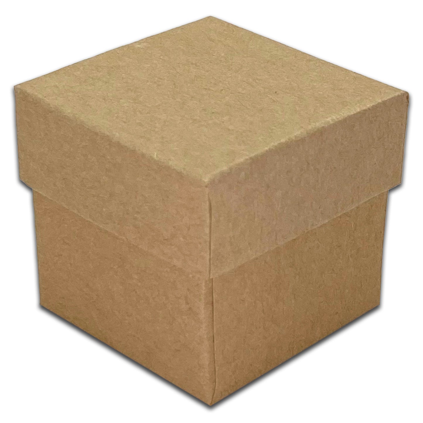 1 9/16" x 1 9/16" Kraft Paper Ring Box with Black Foam Insert