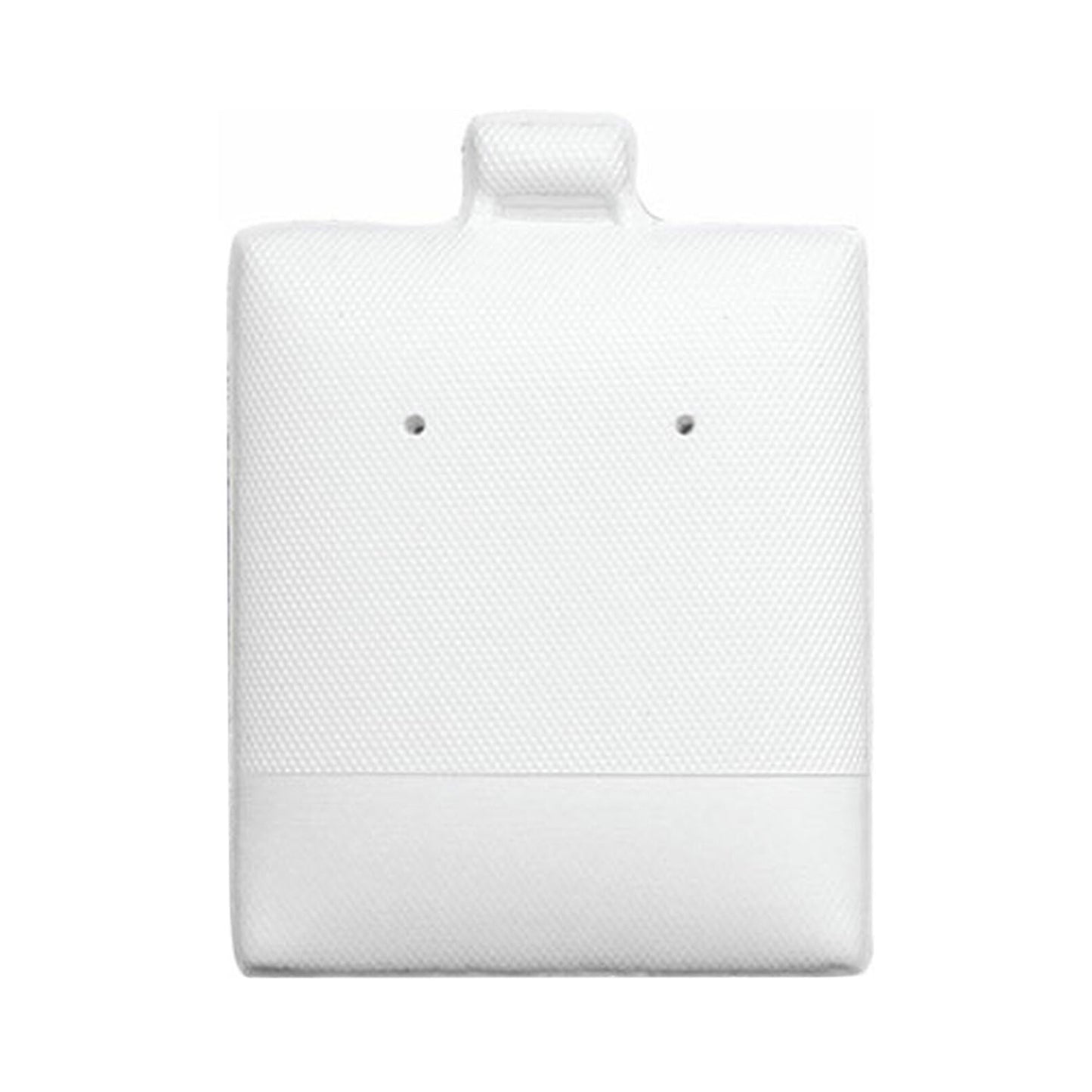 1" x 1" White Earring Puff Card