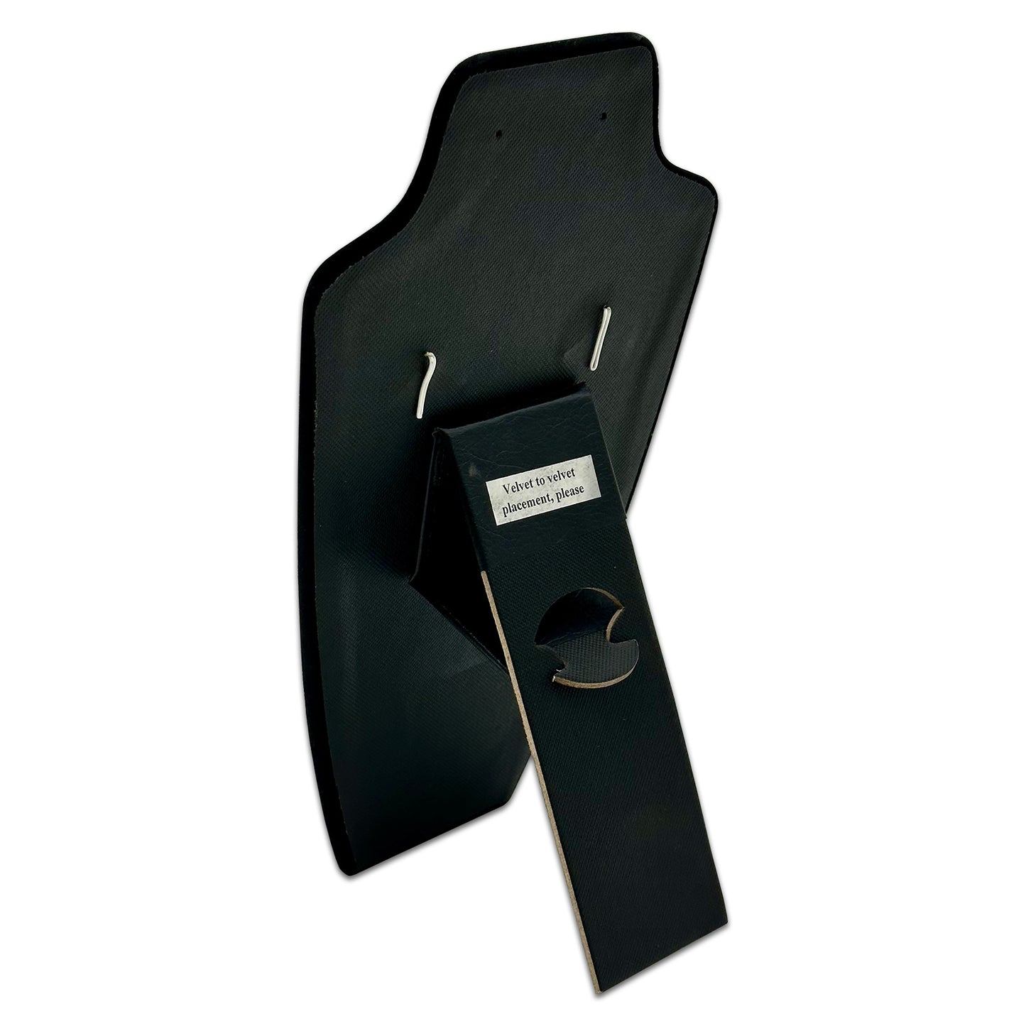 10" Black Velvet Necklace and Earring Easel Neckform Display