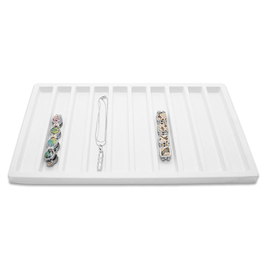 10 Column White Compartment Tray Insert