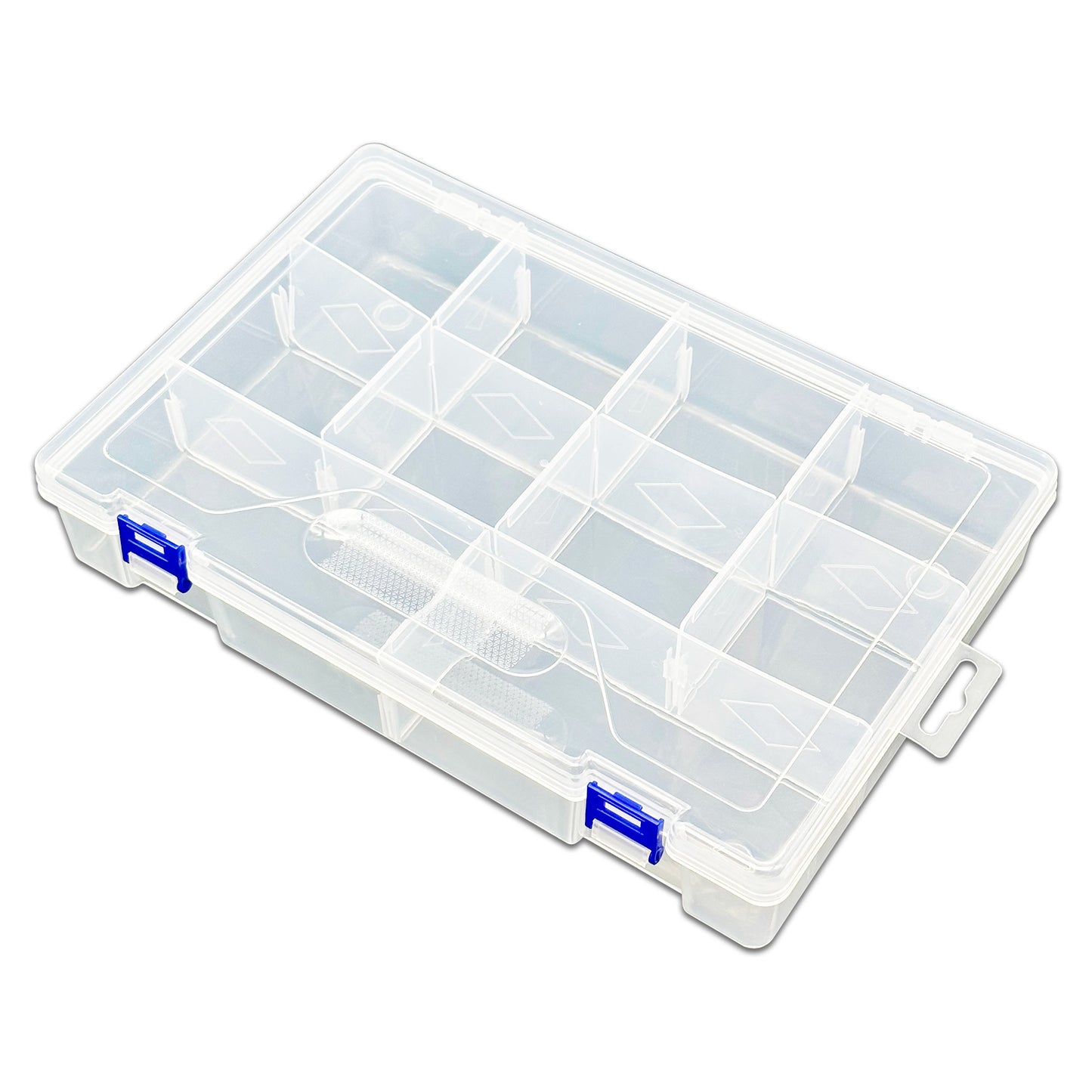 10 Grid Clear Plastic Compartment Organizer Storage Case