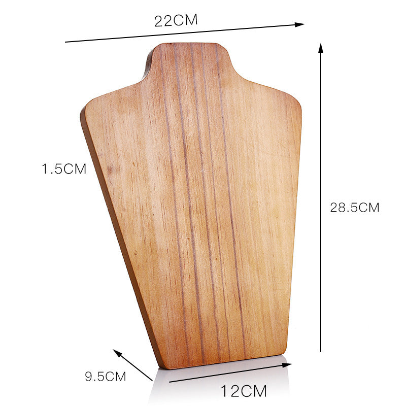 11" Tall Wood Easel Necklace Display