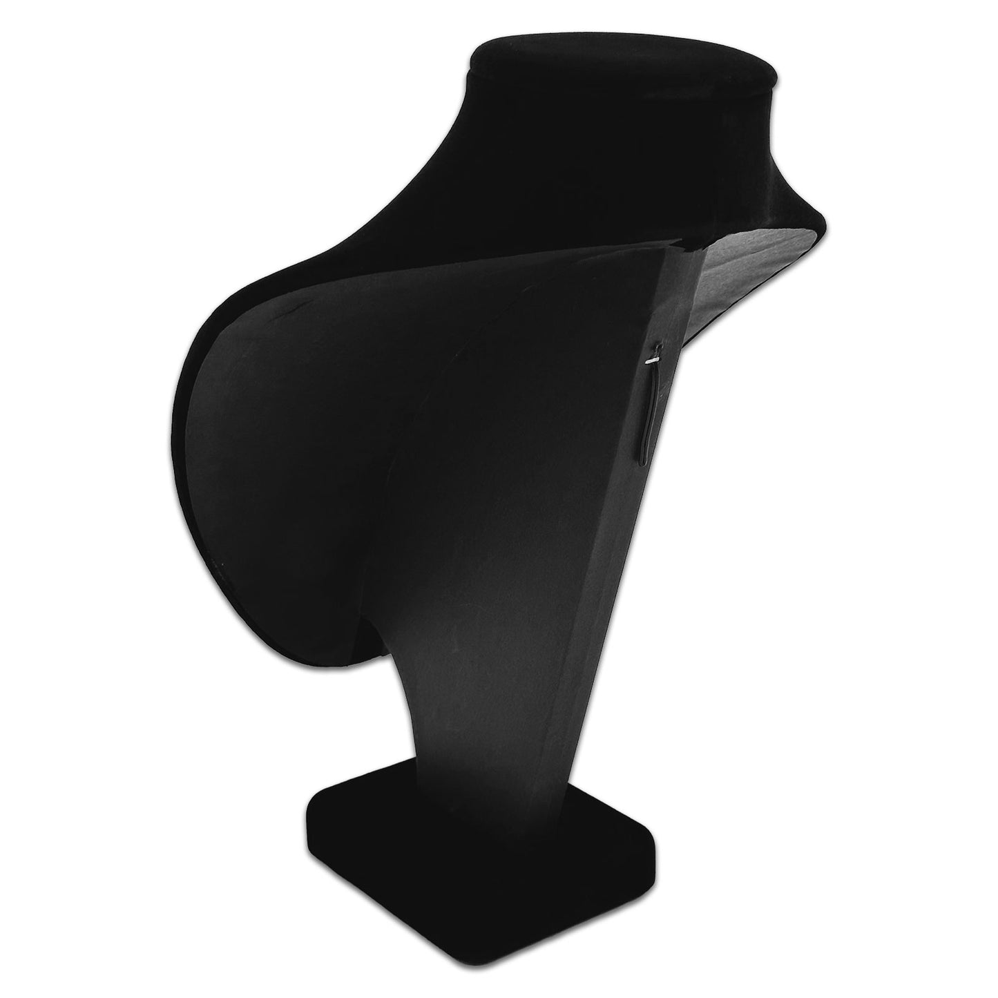 11" Black Velvet Necklace Bust Display Stand
