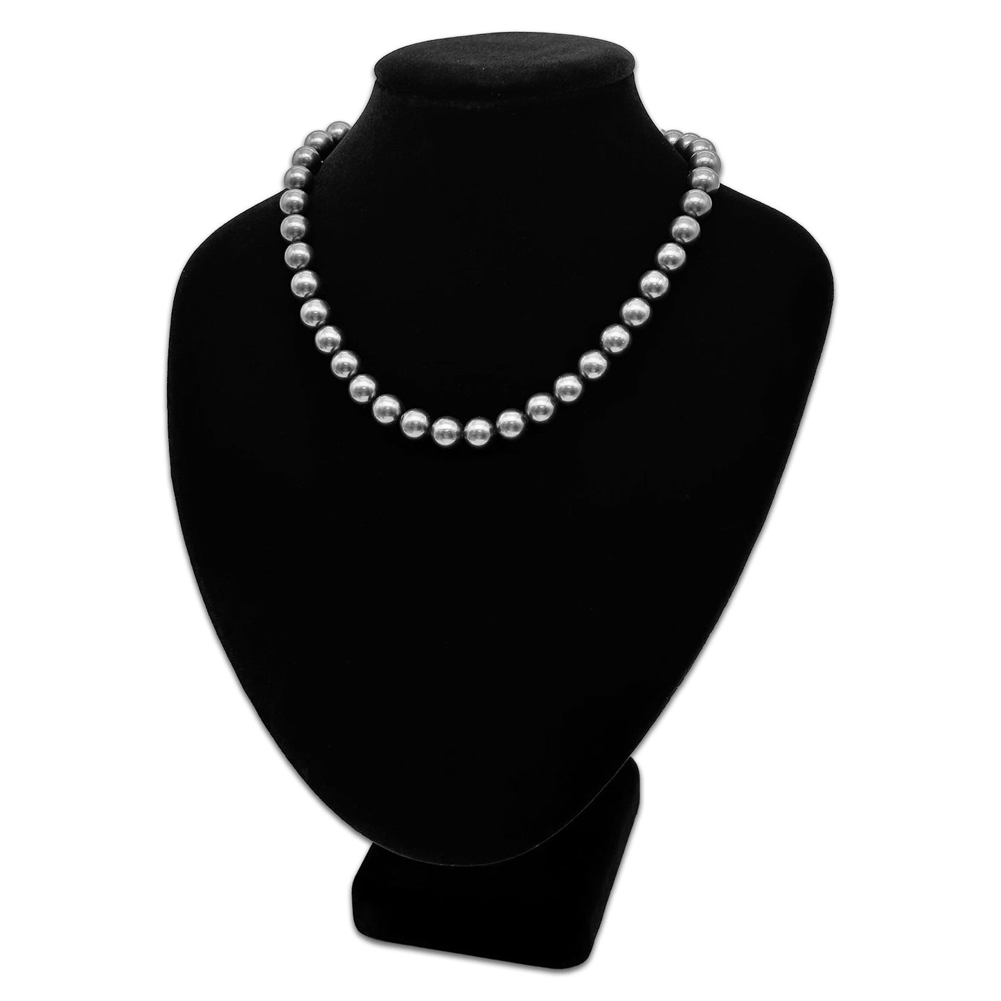 11" Black Velvet Necklace Bust Display Stand