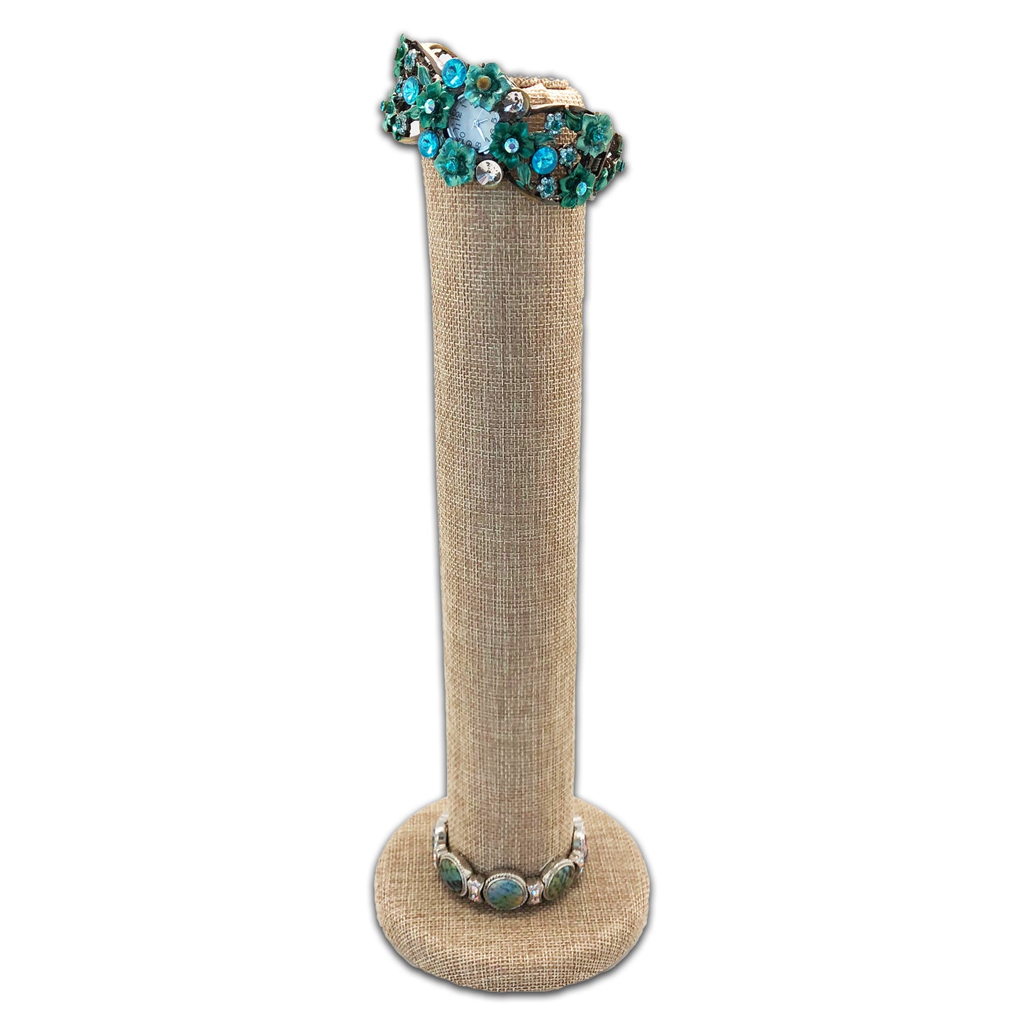 11" Linen Burlap Single Standing Bracelet Roll