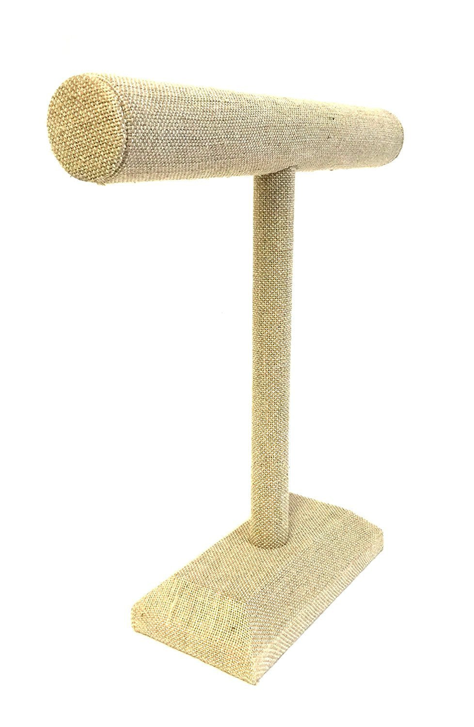 12 1/2" Beige Linen Single Round T-Bar Display