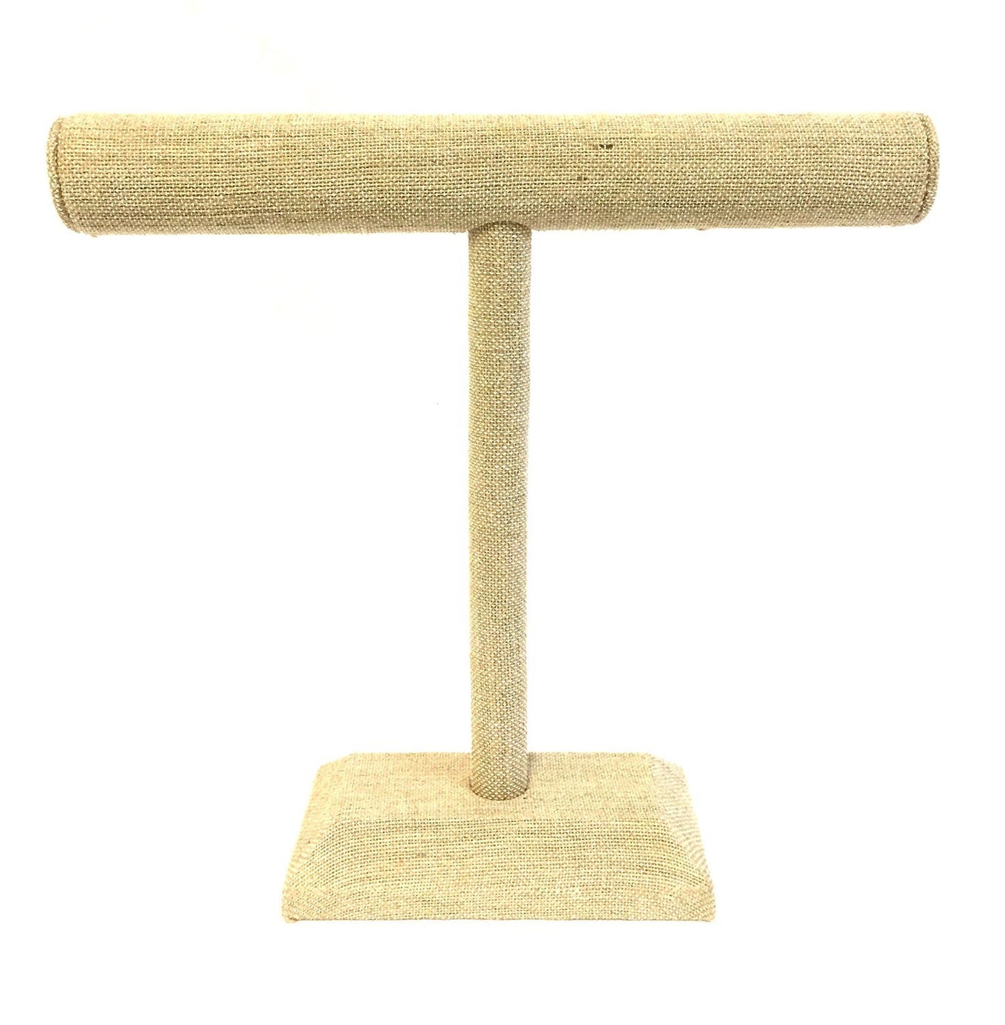 12 1/2" Beige Linen Single Round T-Bar Display