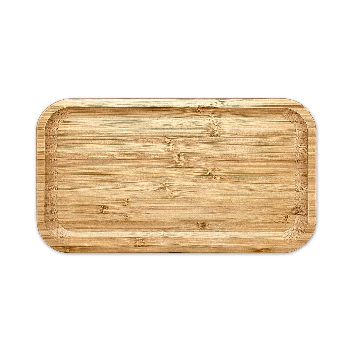 12" x 6" Natural Bamboo Minimalist Rectangular Serving Tray