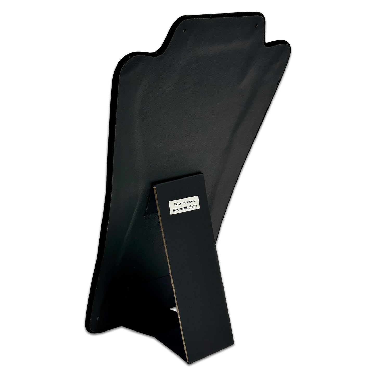 14 1/8" Black Velvet Easel Display for Earring and Necklace (2-Pack)
