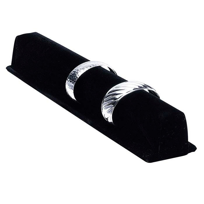14 1/8" x 2 1/2" Black Velvet Bracelet Display