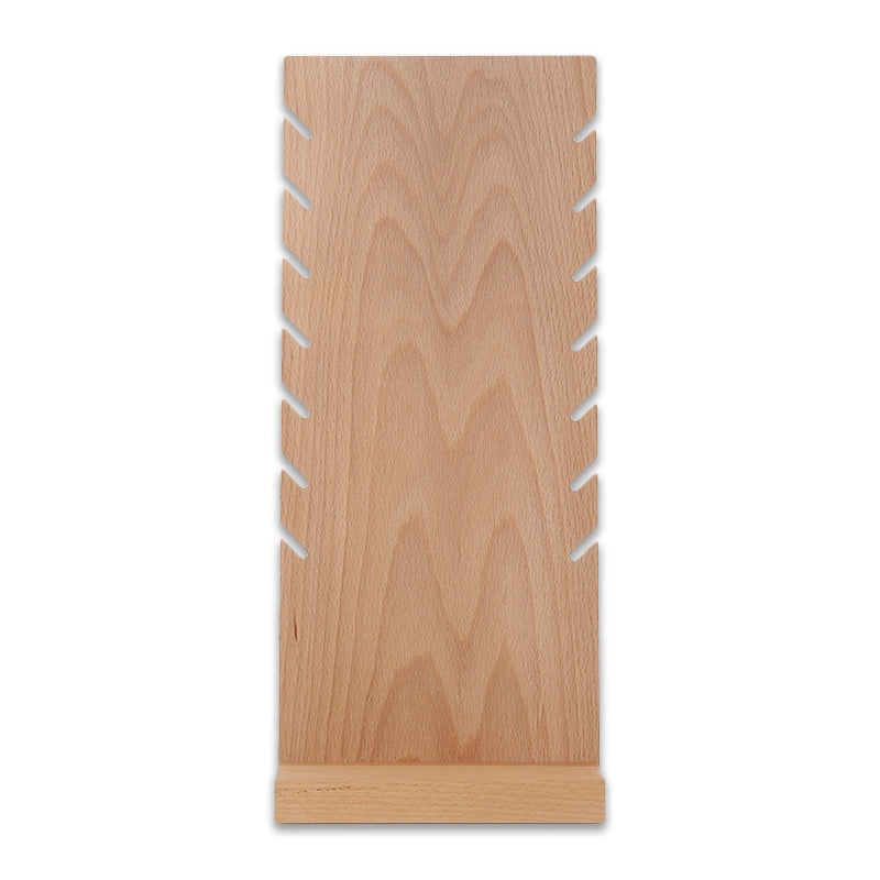 14" Natural Wood Self Standing Necklace Jewelry Display