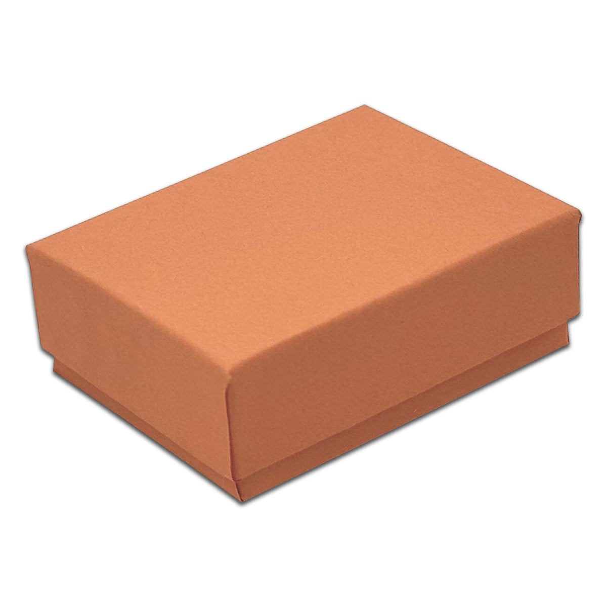 2 1/8" x 1 5/8" x 3/4" Coral Cotton Filled Paper Box