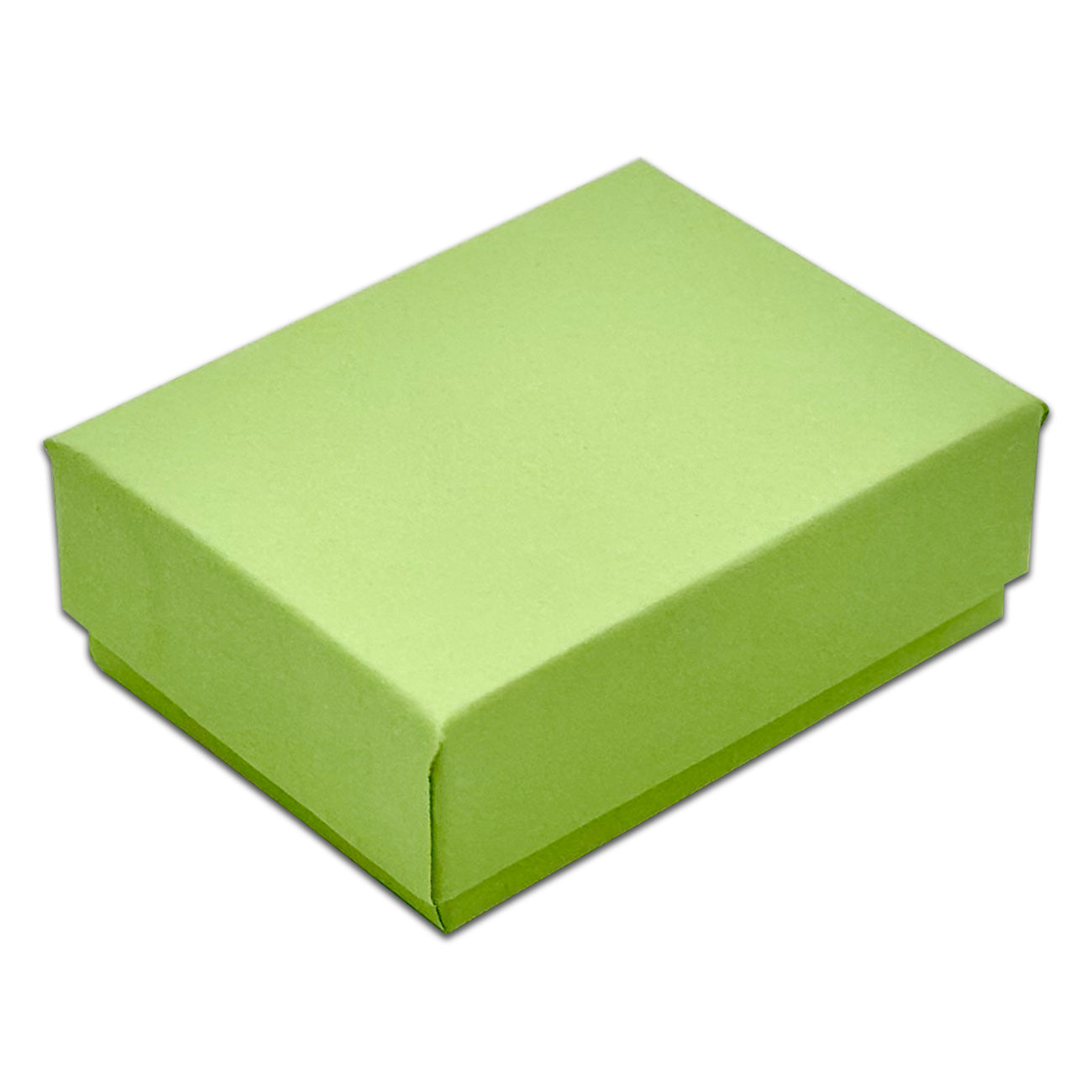 2 1/8" x 1 5/8" x 3/4" Mint Green Cotton Filled Paper Box