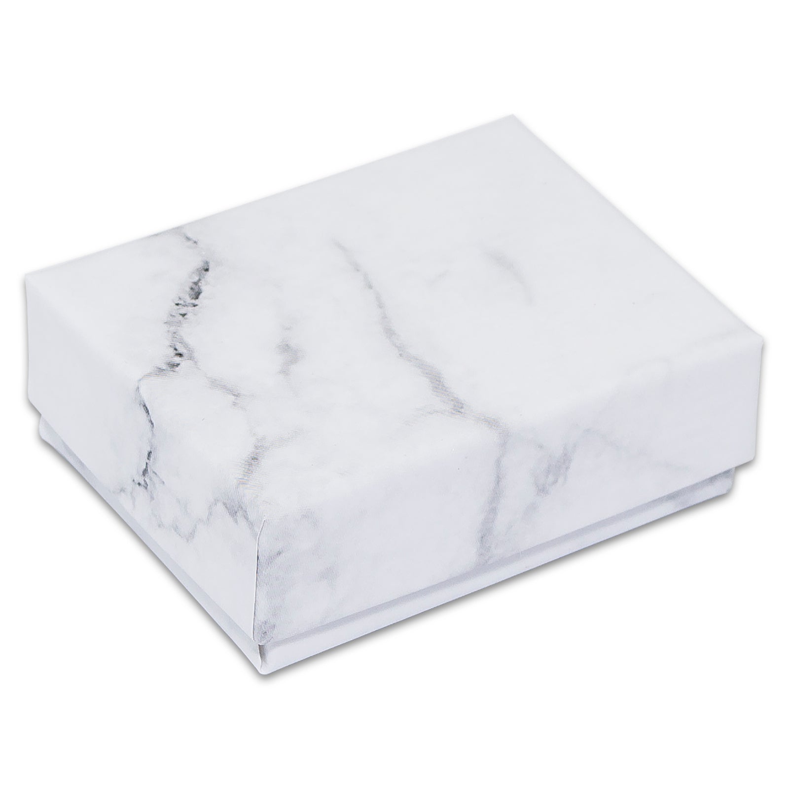 100 Gold Foil Cotton Filled Jewelry Gift Boxes – 2-1/8 X 1-5/8 X 3/4 Inch