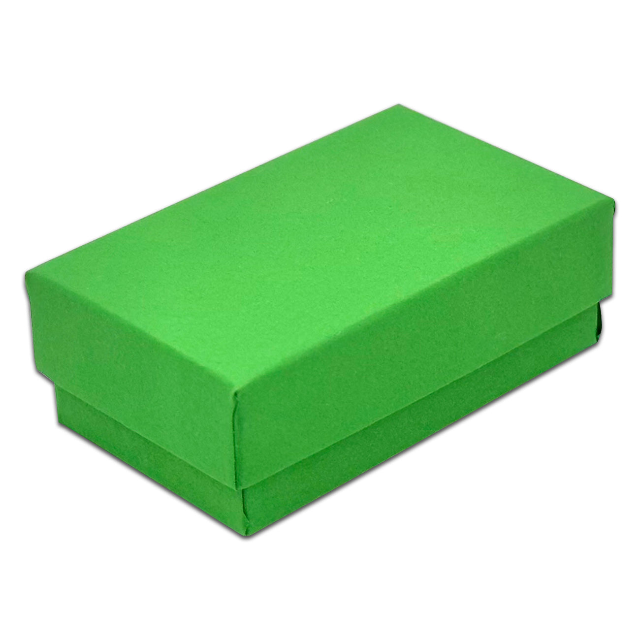 2 5/8" x 1 5/8" x 1" Light Green Cotton Filled Paper Box