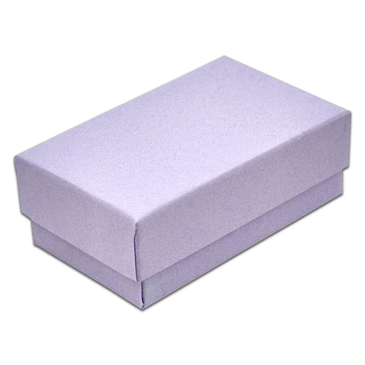 2 5/8" x 1 5/8" x 1" Light Lavender Cotton Filled Paper Box