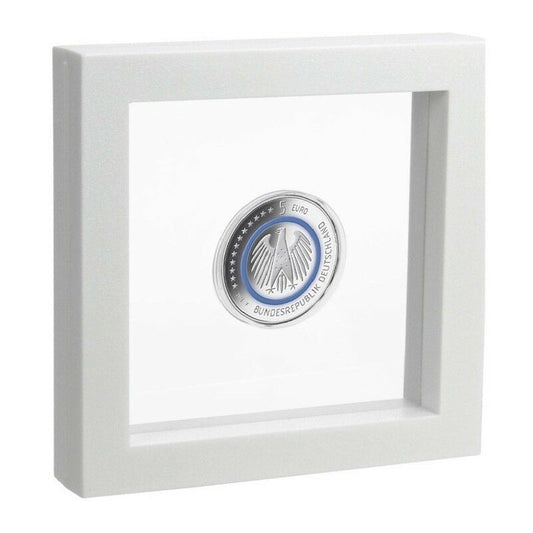 2.75" x 2.75" White Floating Frame Jewelry Display Case