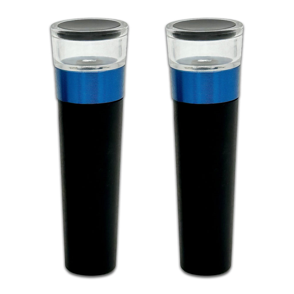 2-Pack of Wine Bottle Silicone Stoppers with Built-In Vacuum Pump