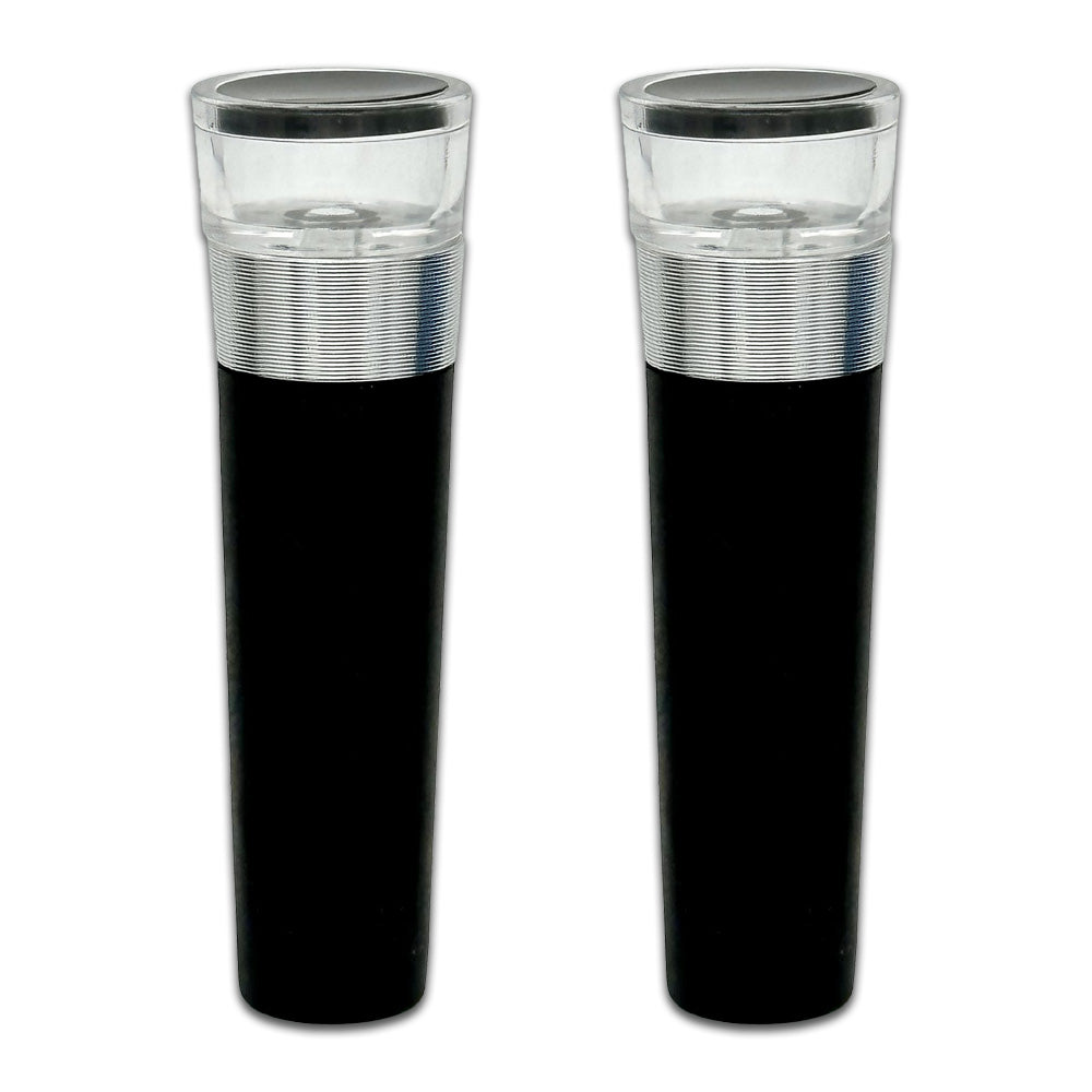 2-Pack of Wine Bottle Silicone Stoppers with Built-In Vacuum Pump