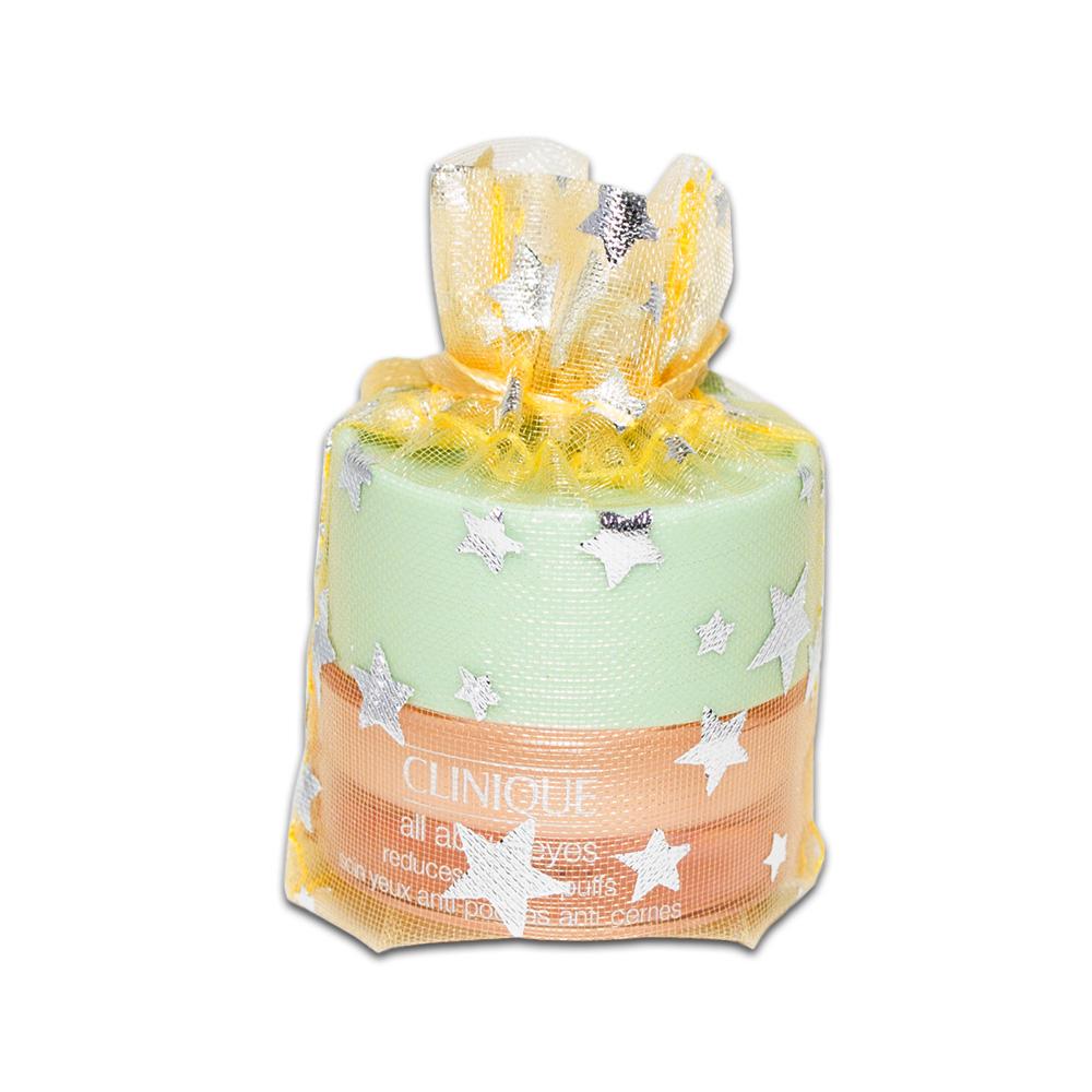 Gold with Silver Star Organza Drawstring Pouch Gift Bags