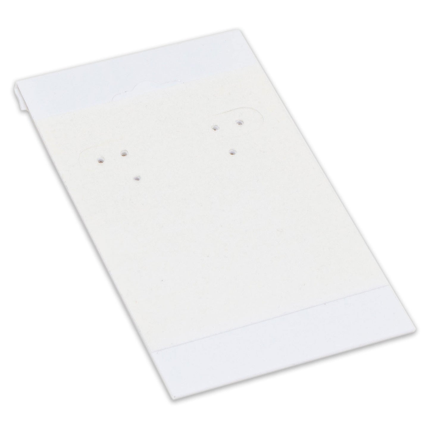2" x 4" White Hanging Earring Card
