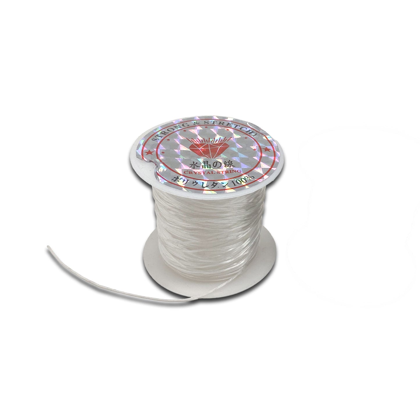 24 Pack of .6mm White Elastic String