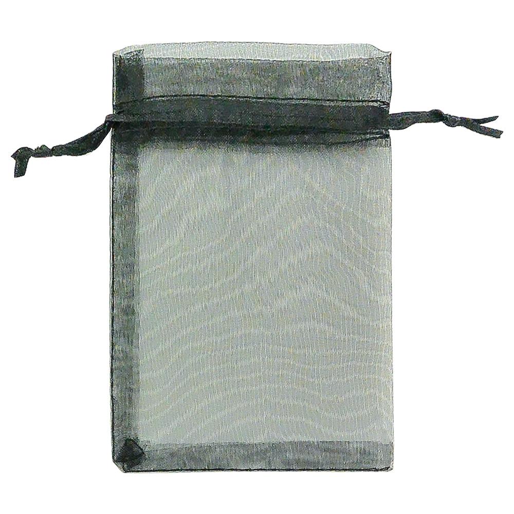 Black Organza Drawstring Pouches