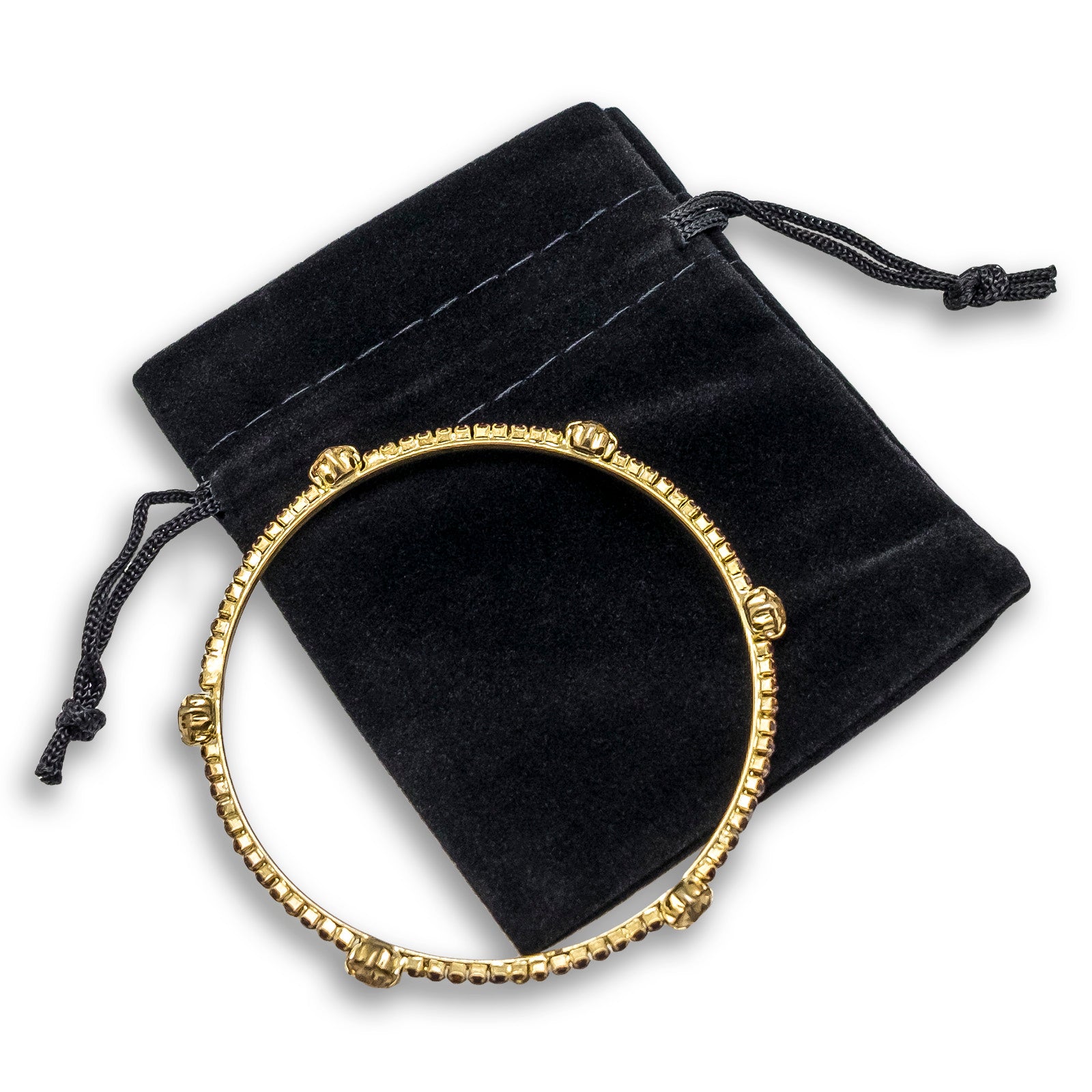 3" x 4" Black Velvet Drawstring Pouch