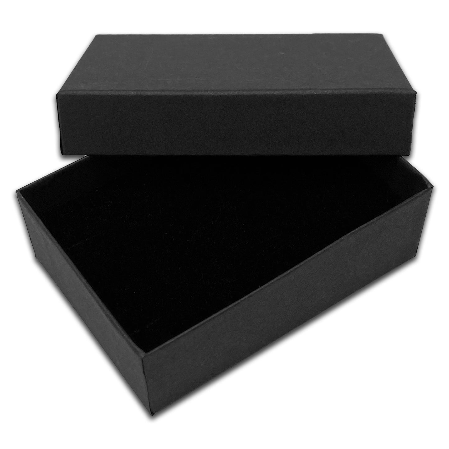 3 1/4" x 2 1/4" Black Pendant Paper Box with Black Foam Insert