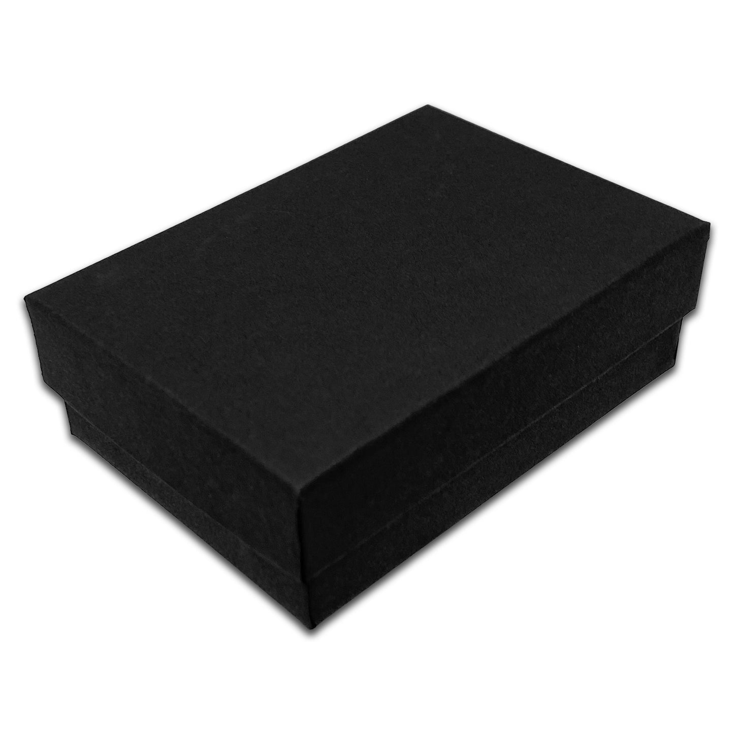 3 1/4" x 2 1/4" Black Pendant Paper Box with Black Foam Insert
