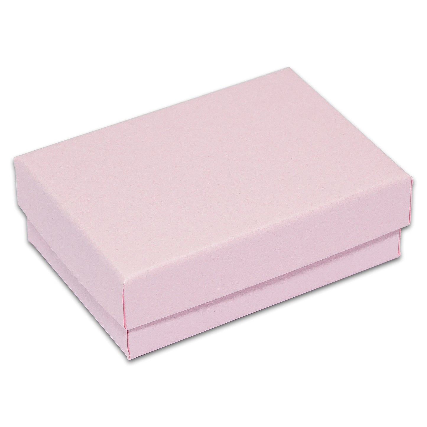 3 1/4" x 2 1/4" x 1" Pink Cotton Filled Paper Box