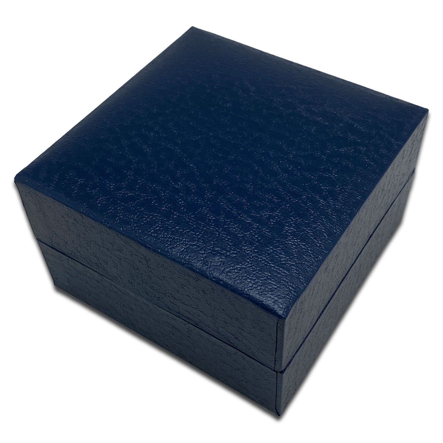 3 7/8" x 3 7/8" Blue Leatherette Bracelet or Watch Jewelry Box