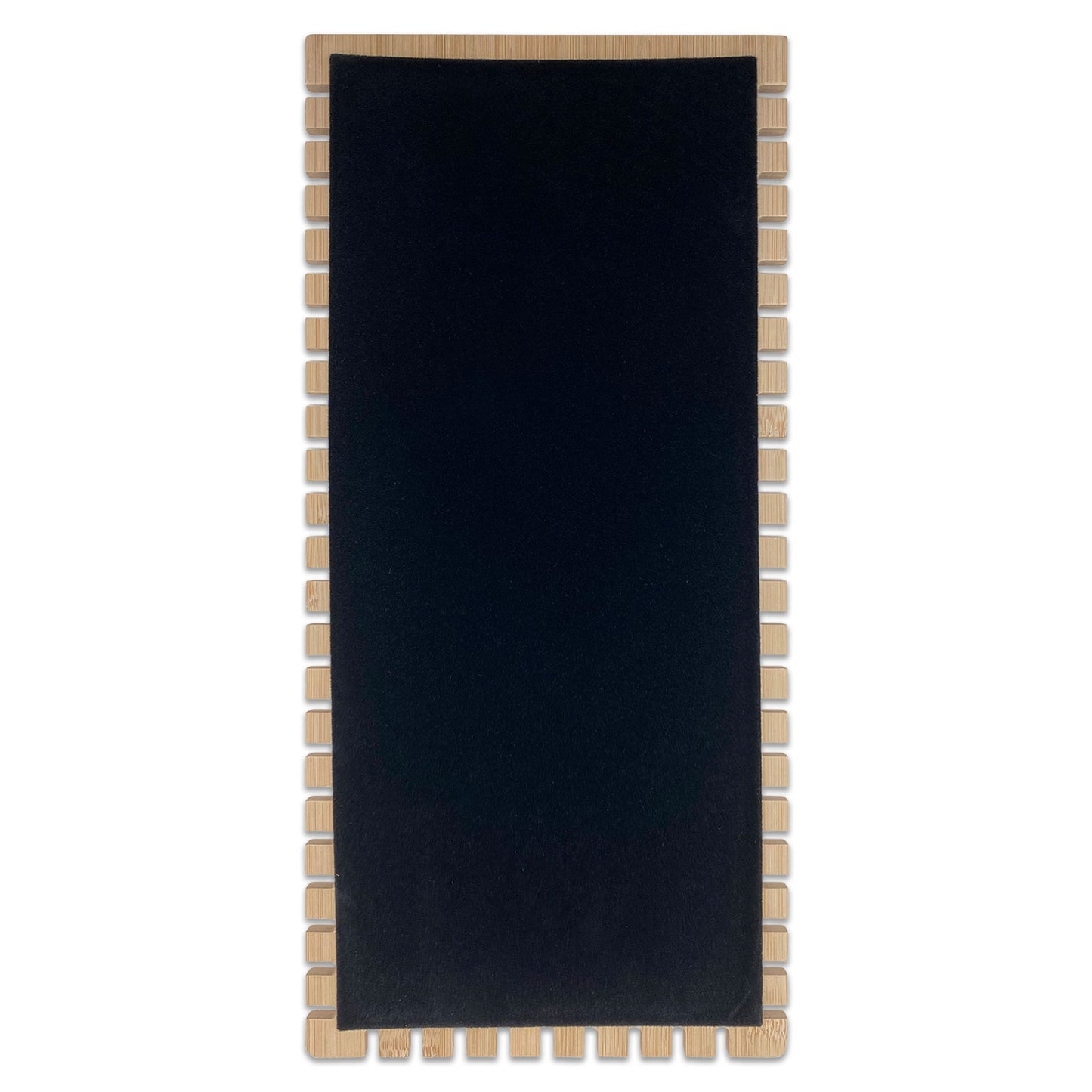 37 x 18cm Black Velvet Bamboo Necklace Jewelry Display