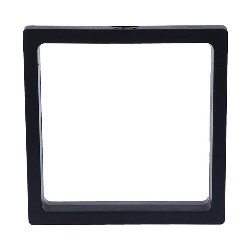 4" x 4" Black Floating Frame Jewelry Display Case