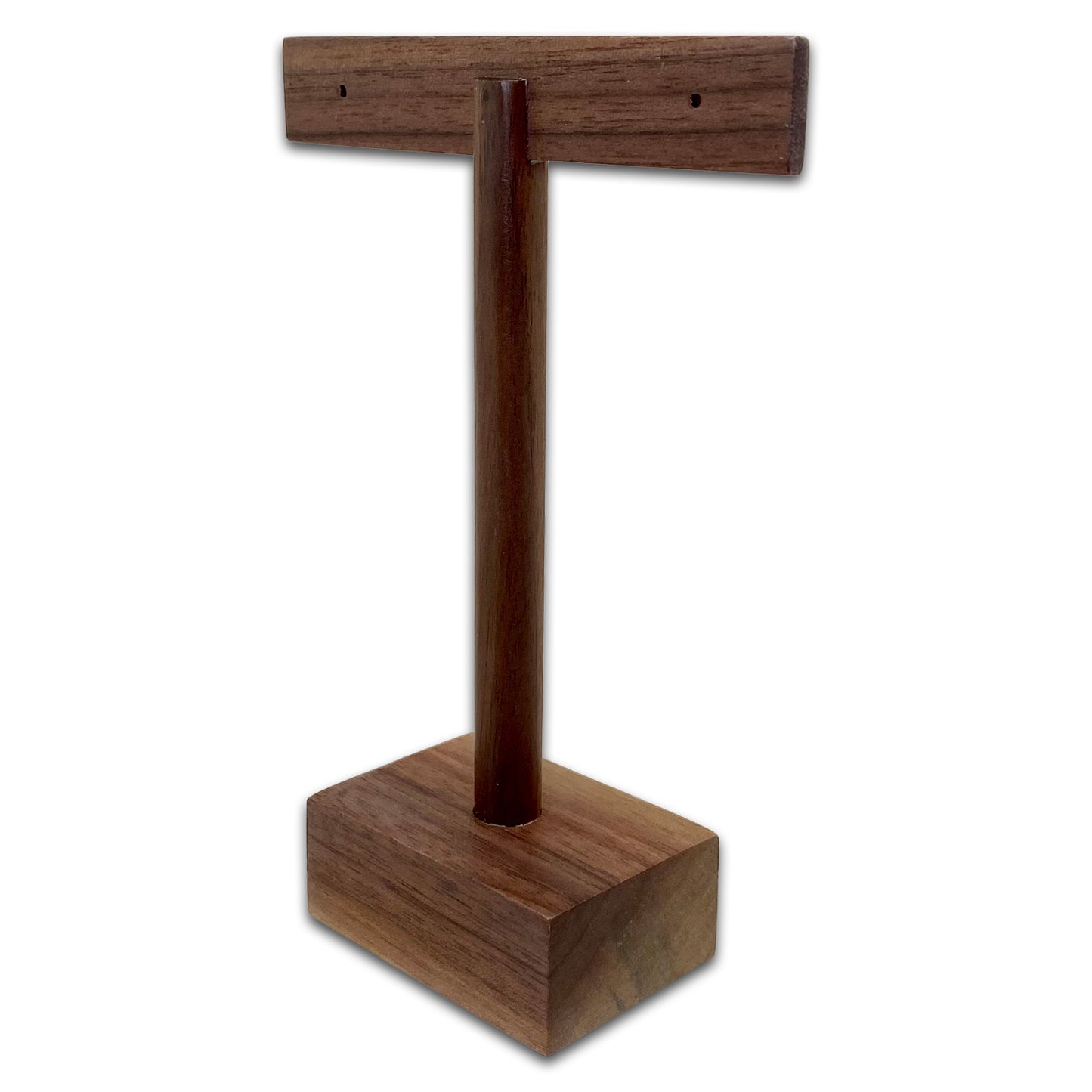 5" Dark Wood T-Shape Earring Display Stand