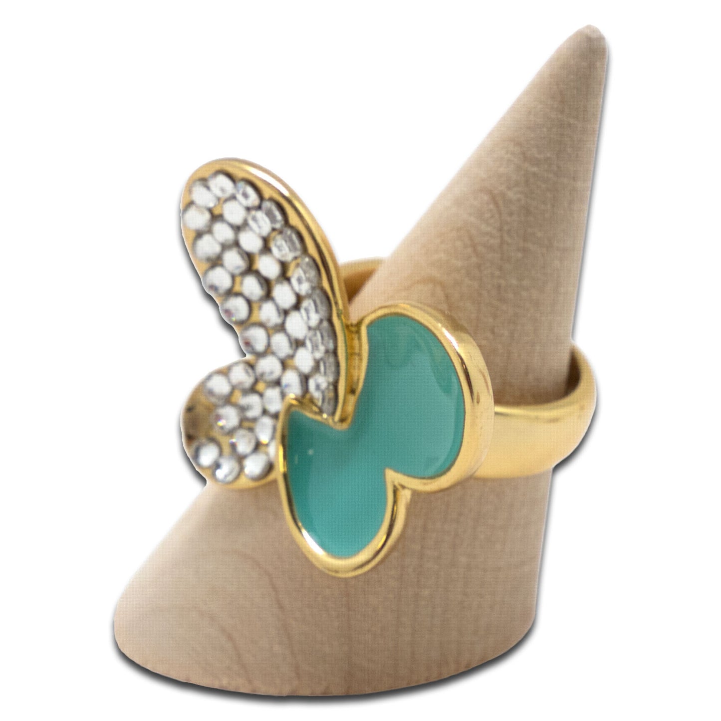5 Piece Tiered Wood Cone Ring Stands