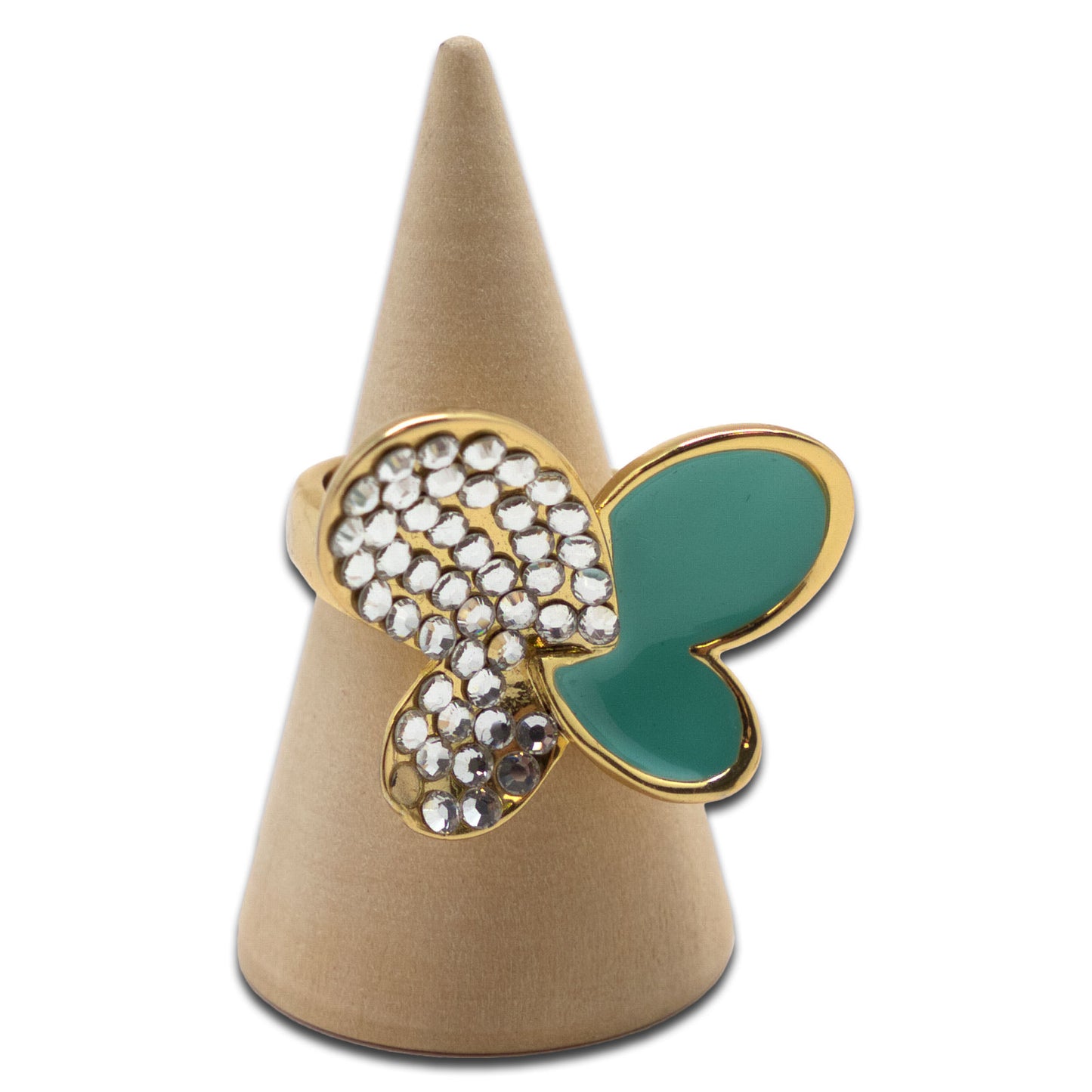 5 Piece Tiered Wood Cone Ring Stands