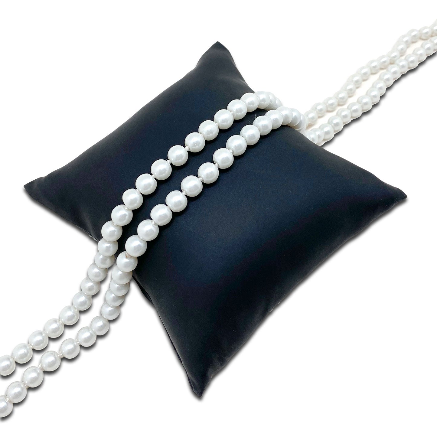 5" x 5" Black Leatherette Pillow Jewelry Display for Bracelets or Watches