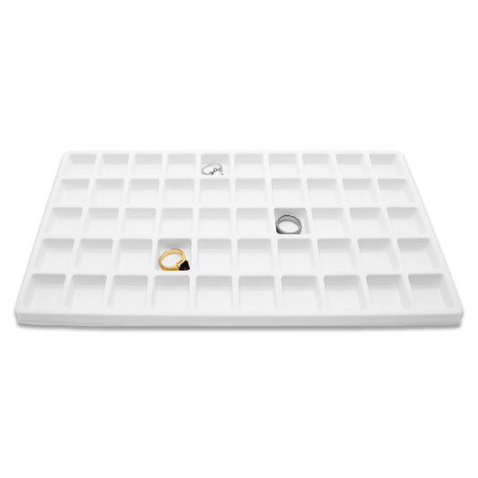 50 Compartment White Flocked Tray Insert