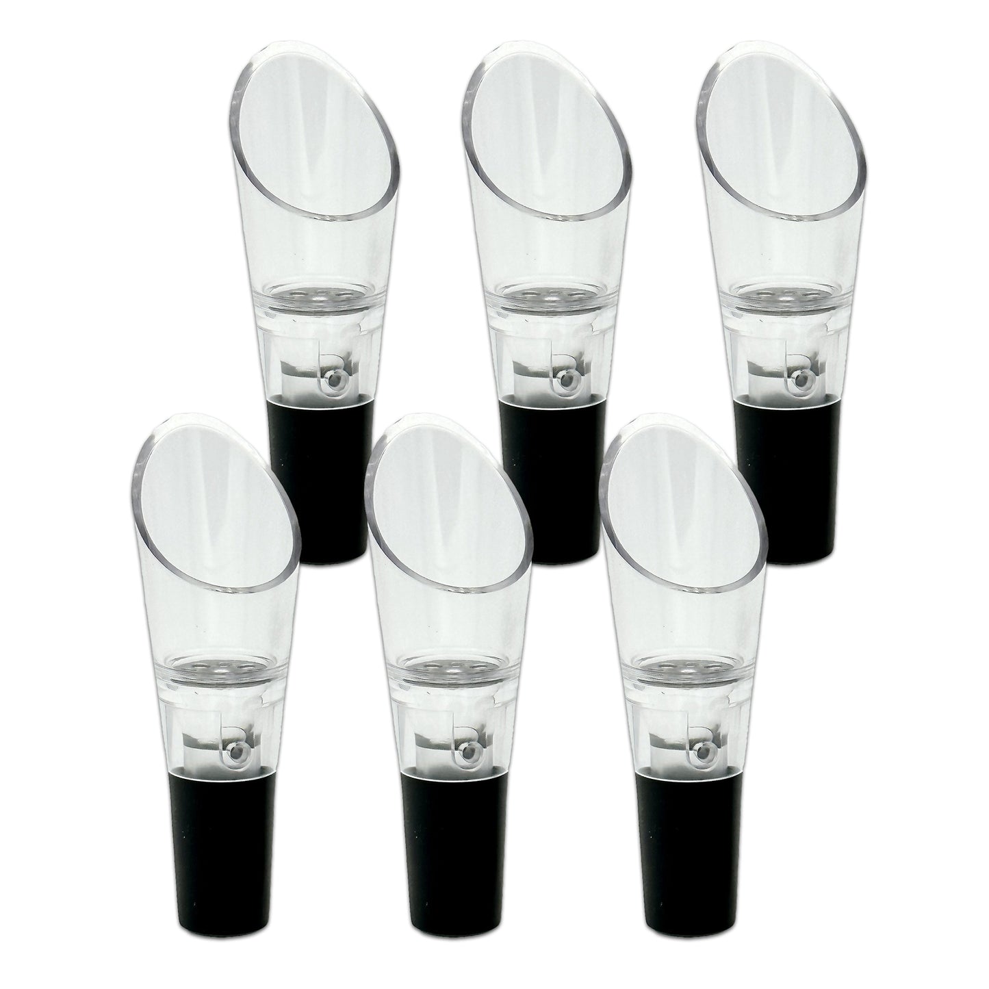 6-Pack of Wine Bottle Pourer Aerators