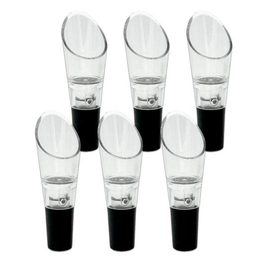 6-Pack of Wine Bottle Pourer Aerators