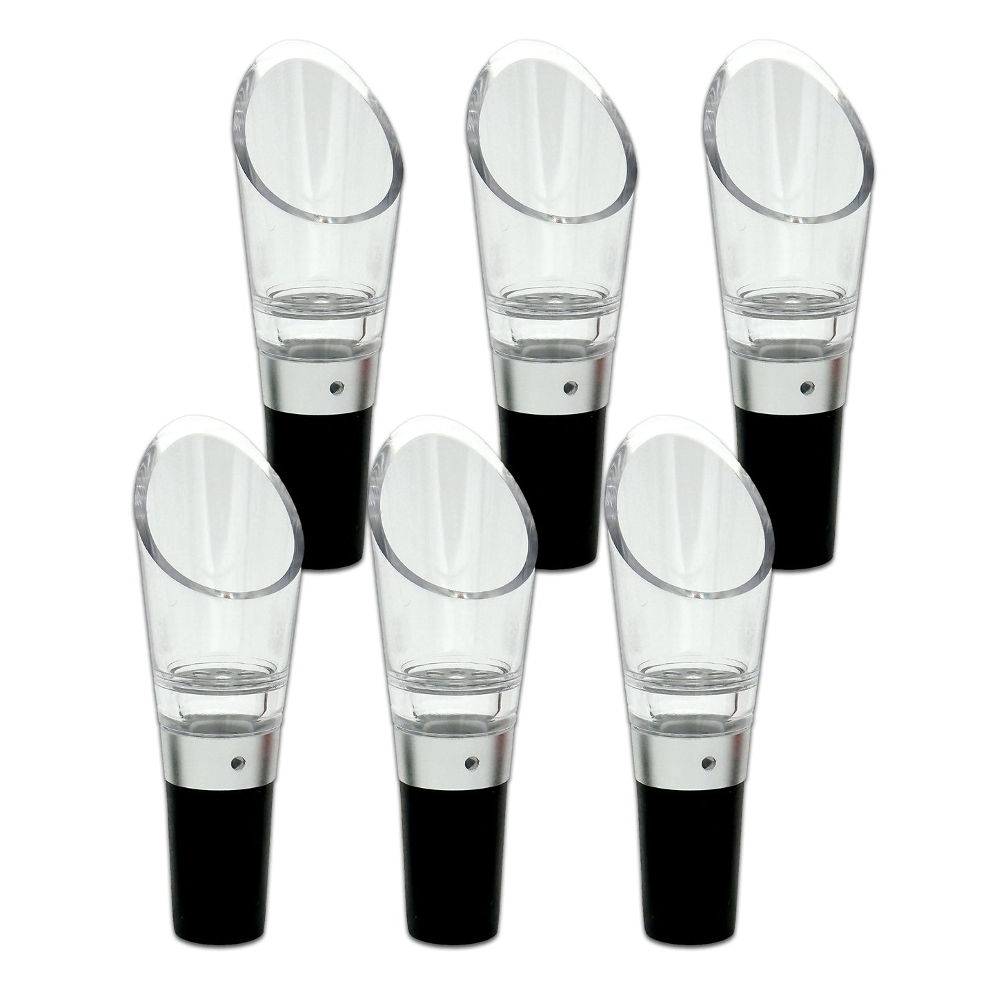 6-Pack of Wine Bottle Pourer Aerators