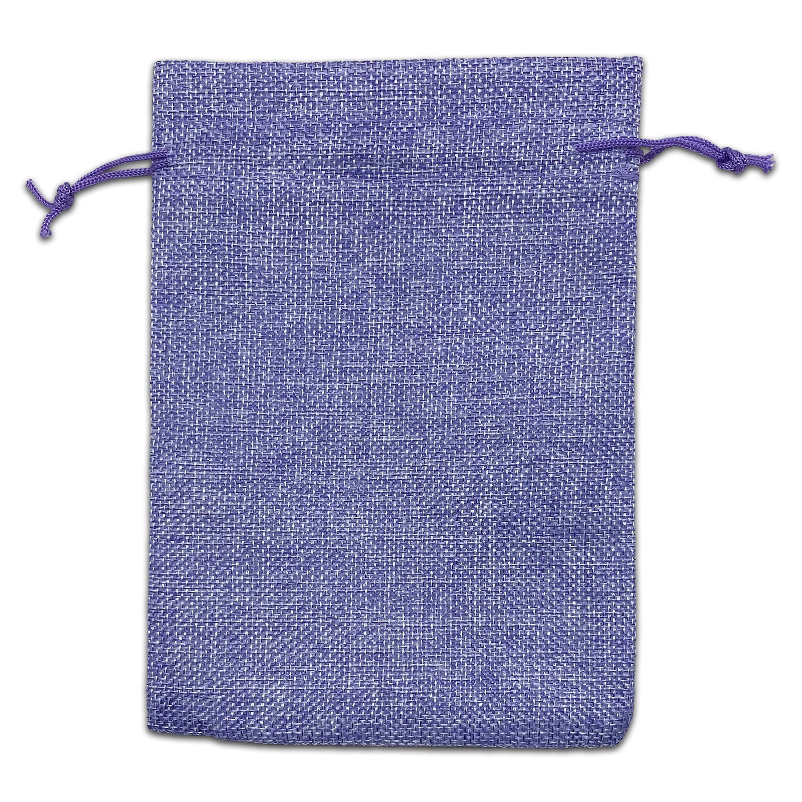 6" x 8" Lavender Linen Burlap Drawstring Gift Bags