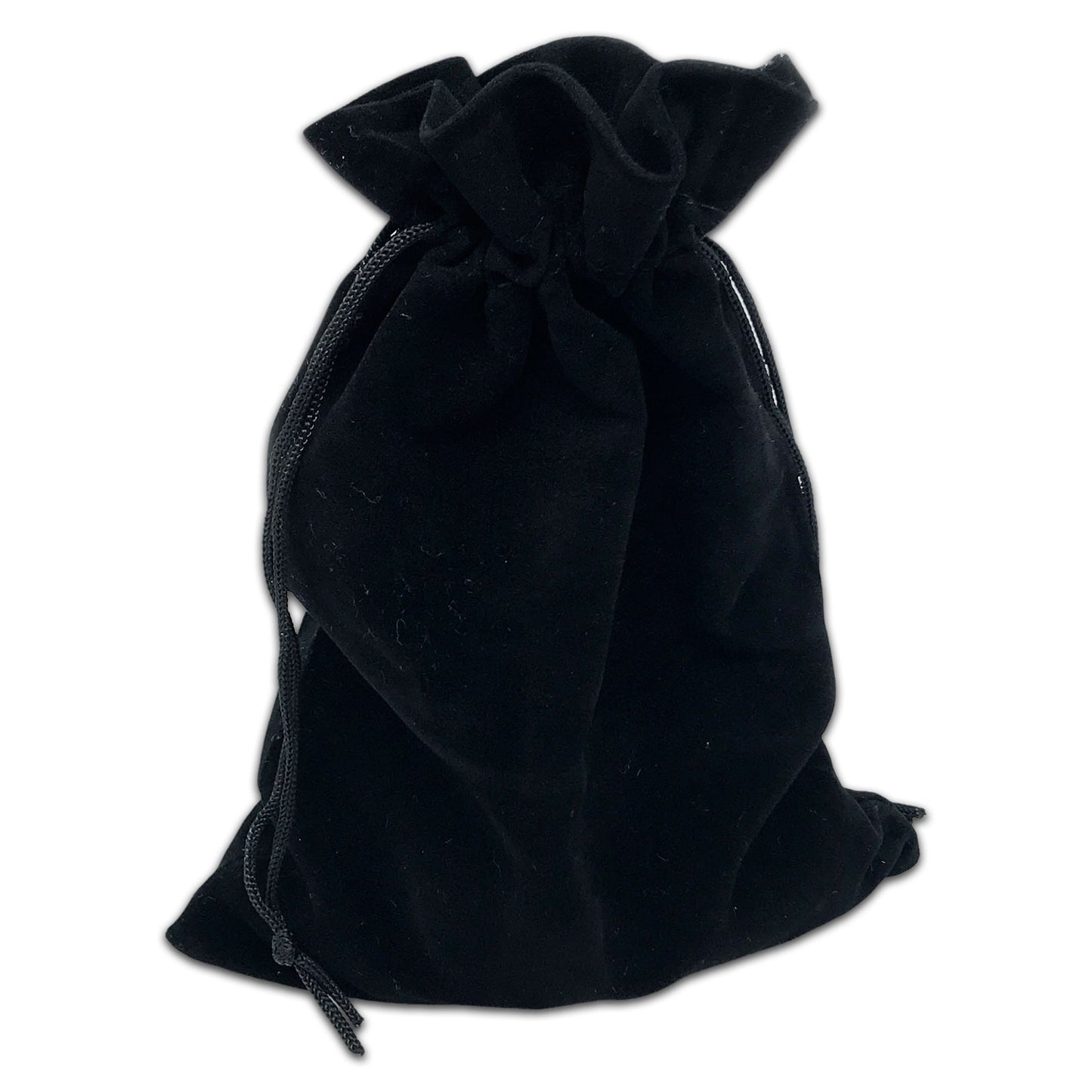 6" x 8" Black Velvet Drawstring Pouch
