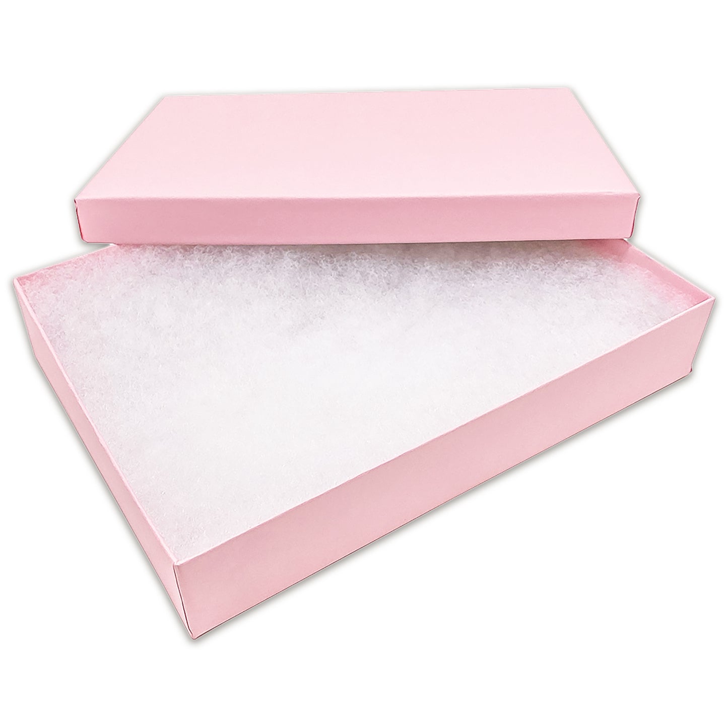 7 1/8" x 5 1/8" Pink Cotton Filled Paper Box